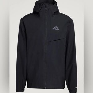 Adidas Men's Black Hooded Jacket